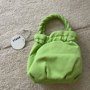 Lime Green Staud Bucket Bag